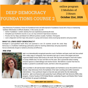 Deep Democracy Foundations 2 - October 2026