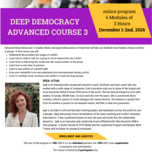 Deep Democracy Advanced Course 3 - December 2026