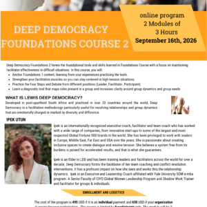 Deep Democracy Foundations 2 - September 2026